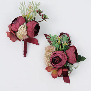 Broches de Flores Artificiales para Novia, Damas de Honor y Novios, Decoración para Bodas, Fiestas de Graduación, Corsage de Muñeca - Product Image 3