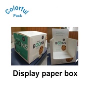 Boîtes en papier kraft écologiques personnalisées avec logo noir pour l'expédition de vêtements, l'emballage de colis, les cadeaux cosmétiques
