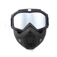 Masque de paintball multicolores anti-buée, masque intégral réglable pour moto, vélo, ski