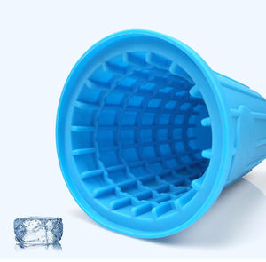 Moule à glaçons en silicone Syh342 en gros, pour boissons froides domestiques, avec couvercle de protection en nid d'abeille et seau-gobelet - Product Image 2