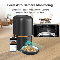 Tuya App Eco Friendly Ration Feeder Chats Chiens Avec Caméra 4L 5G Smart Pet Feeder