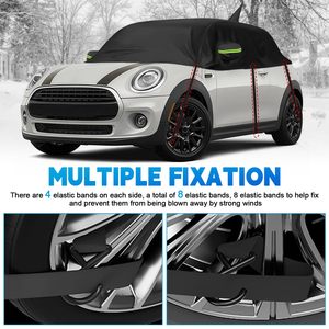 Funda Protectora para Techo de Auto, Resistente al Viento, Polvo y Rayos UV, Cubre tu Parabrisas y Techo, Funda Oxford para la Mitad del Auto - Product Image 2