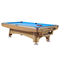 Table de billard de club et de maison en gros, 7/8/9 pieds, avec coussin en caoutchouc et plateau en ardoise, taille personnalisée, queue de billard incluse