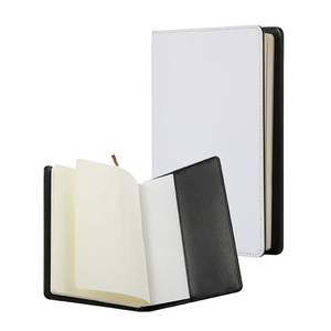 Đôi hai mặt A5 Kích thước PU Leather Bìa tái sử dụng Tạp Chí Nhật ký thăng hoa trống với da đen cột sống và lót trang - Product Image 1