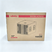 [VAMAV TX 15S] Subwoofer haut-parleur actif professionnel pour scène, 15 pouces, puissance RMS de 800 W, système d’équipement pour concerts, églises, bars et DJ