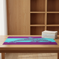 Serviette de plage et de sport en microfibre gaufrée, écologique, séchage rapide, super absorbante, motif floral moderne, personnalisable, faible MOQ