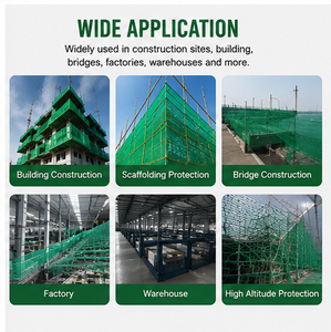 Red de Seguridad Industrial de HDPE Verde Césped con Protección UV, Ojales Reforzados y Gran Capacidad de Carga - Product Image 2