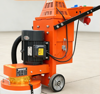 Machine à polir le terrazzo planétaire certifiée CE 5,5 CV - Meuleuse de sol en béton robuste avec port de contrôle de la poussière OSHA
