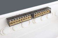 Boîtier de distribution électrique BAILI A4L 36 voies à montage en surface avec base métallique et voyant lumineux, protection basse tension, pour disjoncteurs (MCB)