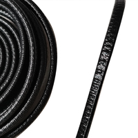Joint d'étanchéité en caoutchouc renforcé en forme de U, simple face, 5 m, étanche, pour bord de porte de voiture, avec insert en acier