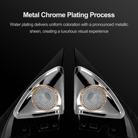 Tweeter rotatif Rhythm 4D pour Honda Civic 10ème génération 2016-2021, haut-parleur de montant A avec éclairage d'ambiance
