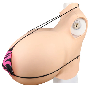Seins en silicone gonflables XXL LGBTQ+ pour cosplay, travestissement, personnalisables, remplissables à l'air ou à l'eau - Product Image 2