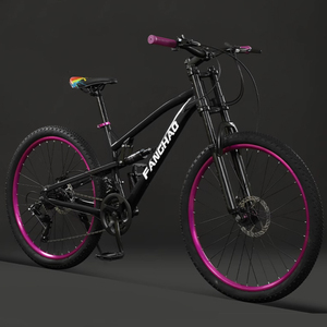 Gran oferta, de 26 pulgadas MTB bicicletas de montaña, freno de disco doble y suspensión de aleación de aluminio, horquilla de acero, cuadro de carretera de 24 velocidades, Bicicletas - Product Image 2
