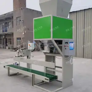 Multi-function 50kg fertilizer packing machine weighing filling for fertilizer/seeds/snack with bag sewing machine