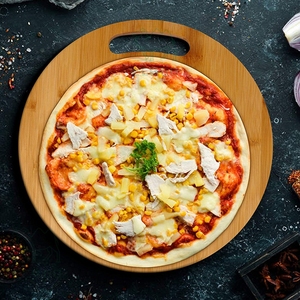 ไม้พายพิซซ่าด้ามด้ามด้ามด้ามไม้พายพิซซ่าทรงสามเหลี่ยม6อันทำจากไม้ไผ่ - Product Image 6