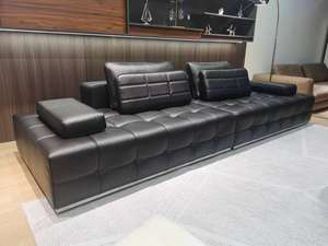 Sofá de lujo para sala de estar, sofá moderno para sala de estar, máquina reclinable para proveedor de sofás, fabricante de sofás modernos Huizhou - Product Image 2