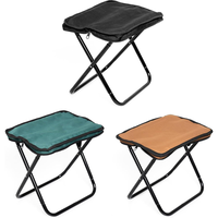 Tabouret et chaise pliants portables Goodwin NC-01 en acier pour l'extérieur, design moderne, tissu Oxford, pliables, pour le jardin et le camping