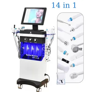 Appareil de microdermabrasion à oxygène 14 en 1, hydrodermabrasion, peeling des peaux mortes, aqua peeling, rajeunissement de la <span class=keywords><strong>peau</strong></span>, élimination de l'acné - Product Image 2