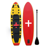 Nouveau style de planche à pagaie gonflable personnalisée en usine planche de sauvetage surf pour sauveteurs