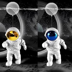 Simpatici piccoli astronauti acquario accessori galleggianti acquario decorazioni in plastica e resina compagni di giochi per pesci per acquari - Product Image 5