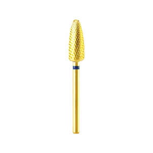 Foret à ongles en carbure doré amélioré de 6,0 mm, embout de manucure sécurisé pour accessoire de perceuse électrique - Product Image 1