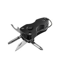 Gadgets EDC personnalisés, souvenir, couteau de poche LED 6 en 1, tournevis, porte-clés, outil multifonction pour une utilisation en extérieur