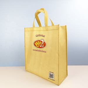 Sac en forme de U en gros sac réutilisable écologique lulu menon pp non-tissé OEM cadeau personnalisé sac à provisions promotionnel non tissé - Product Image 2