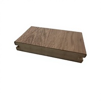 Moderne Luxuriöse Quadratische PVC-Terrassendielen mit Doppel-Klick-Verlegung, Umweltfreundlicher Wasserdichter Außenbereich-Verbundbodenbelag für Terrassen