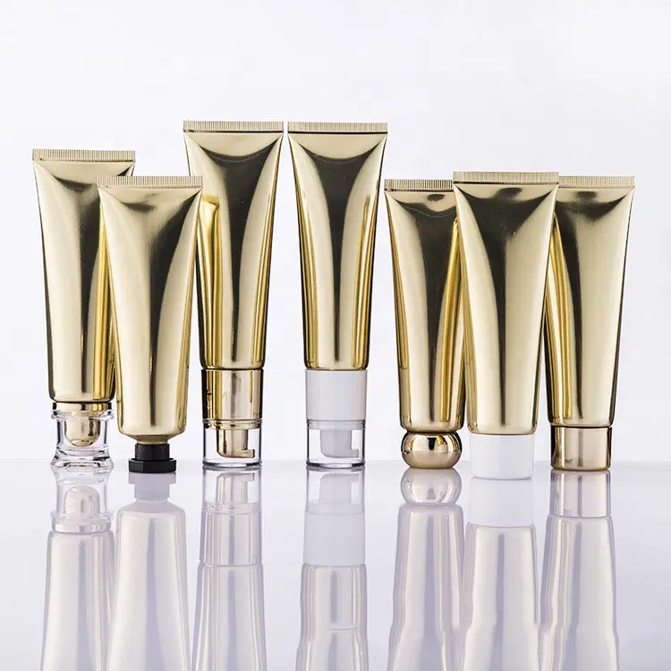 Sliver Gold Pbl Abl Soft Cosmetische Plastic Squeeze Tube Voor 50Ml Handcrème Buis