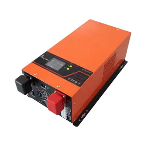 CE ROHS CB approved Power star w7 6000w pure sine wave intelligent low frequency hybrid inverter with 120A charger