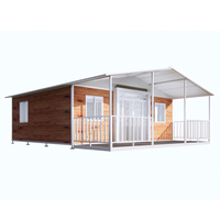 Maison mobile préfabriquée Skyacross 20FT à installation rapide, extensible, avec chambre à coucher