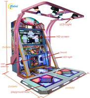 Machine de danse d'arcade Kaimi Amusement à monnayeur, simulateur de musique, modèle Steel 2 joueurs