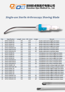 Ortho Máy Cạo Râu Dùng Một Lần 4.5Mm Đầy Đủ Bán Kính Lưỡi Cho Đầu Gối/Vai Phẫu Thuật-Mô-men Xoắn Cao Hệ Thống Ổ Đĩa Cho Thú Y - Product Image 4