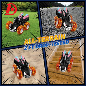 Huada 2.4G Có Thể Sạc Lại USB Điều Khiển Từ Xa Stun Xe Đồ Chơi 360 Lật Xoay 4WD Diễn Viên Đóng Thế RC Xe Tải Cậu Bé Điều Khiển Vô Tuyến Đồ Chơi - Product Image 4