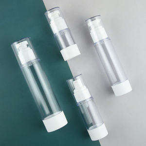 Cylinder PET Cosmetic <b>Bottles</b> with Lotion <b>Pump</b> 15-100ml Airless Containers for Cream and Serum - Product Image 5