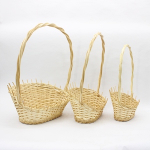 Cestino portaoggetti in cesto di fiori intrecciato con motivo in <span class=keywords><strong>vimini</strong></span> color tronchi di alta qualità - Product Image 4