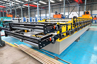 Machine de formage à froid de tôles de toiture profilées en tuiles ondulées et trapézoïdales TR4 TR5 à double couche de haute qualité