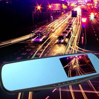 7 pouces 1080p hd 3G rétroviseur gps android 5.0 bluetooth caméra de tableau de bord
