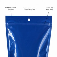 Sachet personnalisé imprimé à soufflets latéraux, refermable avec fermeture éclair, trou de suspension et encoche de déchirement pour aliments pour chats errants