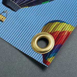 Bannière en PVC perforé indéchirable avec coutures robustes Bannière en PVC en maille coupe-vent personnalisée en gros pour les chantiers <span class=keywords><strong>de</strong></span> construction - Product Image 5