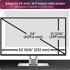 Chống chói cho 24 "máy tính xách tay Bộ lọc riêng tư có thể tháo rời chống Peep bảo vệ màn hình phim - Product Image 6