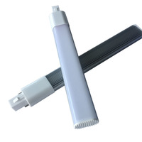 Ampoule LED tubulaire G23 6W 2835 sans scintillement, en aluminium, à brancher, 85-265V, pour lampes de jardin et de bureau