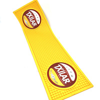Tapis de bar antidérapant personnalisé en silicone souple pour cocktails, accessoires de bar pour événements promotionnels et publicitaires
