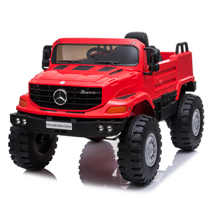 Voitures électriques 12 volts 2 roues motrices pour enfants, <span class=keywords><strong>camion</strong></span> Benz <span class=keywords><strong>Zetros</strong></span> sous licence, nouvelle voiture télécommandée pour enfants, fonctionnant sur batterie - Product Image 5