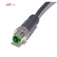 Connecteur de câble LED électrique M8 à 2, 3, 4 ou 5 broches, fiche mâle/femelle, pour câble électrique