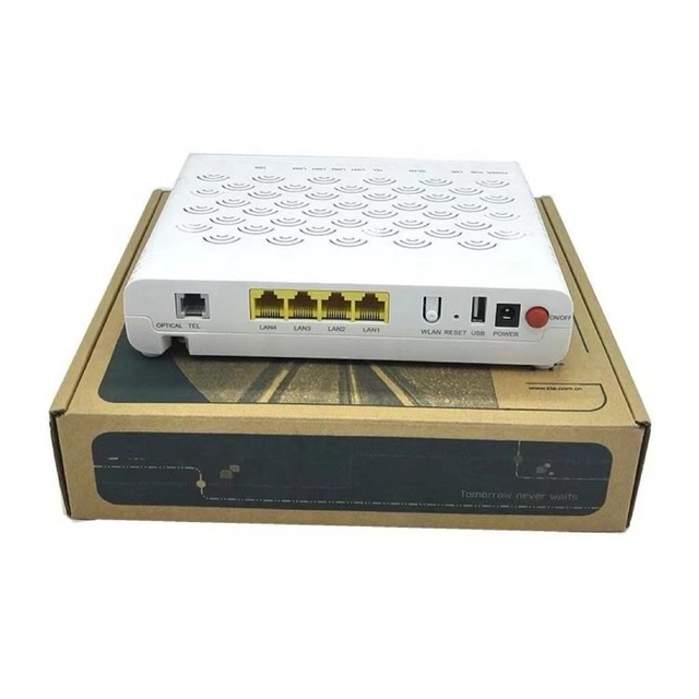optical fiber color code Original new ONU For ZTE F673 F663 4Ports+1POTS+USB+WIFI FTTH Modem best price ZXA10 F660 GPON ONU