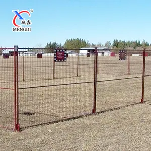 High Quality Welded PVC Coated Portable Temporary Fence For Canada Market