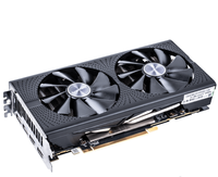 Carte graphique vidéo GDDR5 RX580 de 8 Go pour ordinateur de bureau et jeu, interface mémoire 256 bits avec ventilateur de refroidissement
