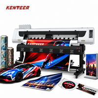 Imprimante à solvant écologique Kenteer 1,9 m à tête unique I3200 E1 F1080, machine d'impression jet d'encre grand format pour autocollants en vinyle
