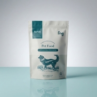 YOUYI Sac d'emballage personnalisé imprimé pour friandises pour animaux, écologique, en aluminium, à trois soudures latérales, avec encoche de déchirement, pour portion individuelle, qualité alimentaire, sans BPA